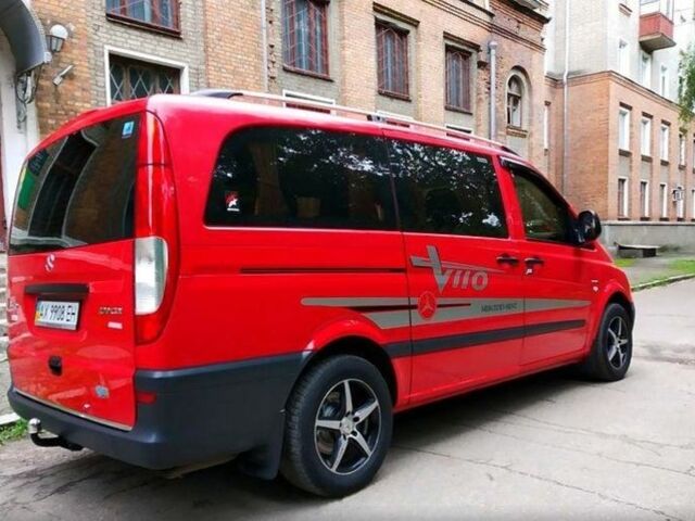 Красный Мерседес Вито пасс., объемом двигателя 2.2 л и пробегом 240 тыс. км за 3204 $, фото 9 на Automoto.ua