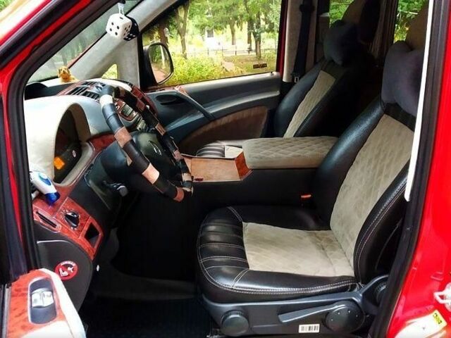 Красный Мерседес Вито пасс., объемом двигателя 2.2 л и пробегом 240 тыс. км за 3204 $, фото 4 на Automoto.ua