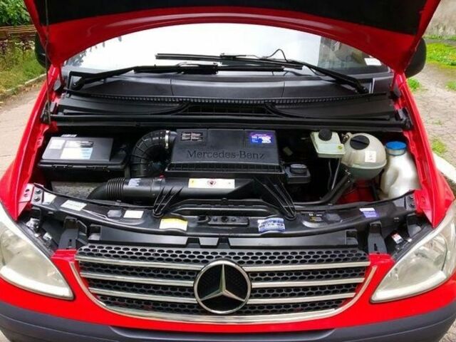 Красный Мерседес Вито пасс., объемом двигателя 2.2 л и пробегом 240 тыс. км за 3204 $, фото 10 на Automoto.ua