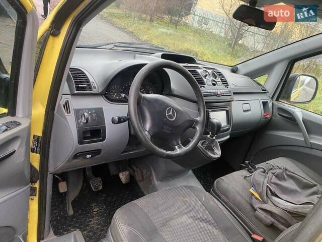 Желтый Мерседес Вито, объемом двигателя 2.15 л и пробегом 346 тыс. км за 5900 $, фото 6 на Automoto.ua
