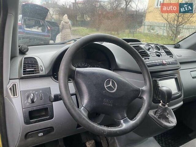 Желтый Мерседес Вито, объемом двигателя 2.15 л и пробегом 346 тыс. км за 5900 $, фото 7 на Automoto.ua