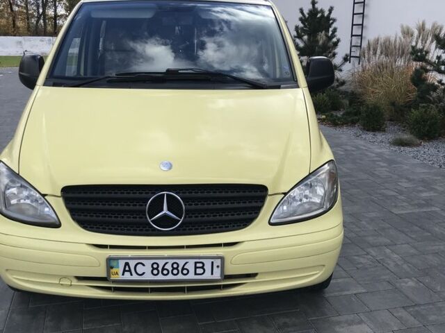 Мерседес Вито 2006 в Луцке на Automoto.ua Желтый Мерседес Вито, объемом двигателя 2.1 л и пробегом 2 тыс. км за 8900 $, фото 12 на Automoto.ua