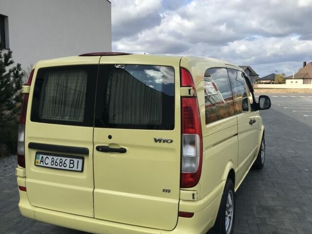 Мерседес Вито 2006 в Луцке на Automoto.ua Желтый Мерседес Вито, объемом двигателя 2.1 л и пробегом 2 тыс. км за 8900 $, фото 13 на Automoto.ua