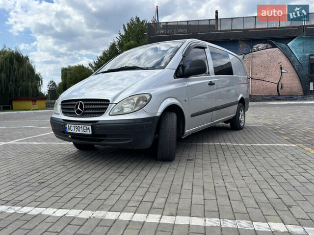 Серый Мерседес Вито, объемом двигателя 2.15 л и пробегом 337 тыс. км за 6000 $, фото 7 на Automoto.ua