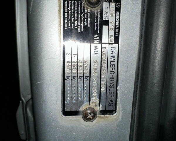 Серый Мерседес Вито, объемом двигателя 2.15 л и пробегом 504 тыс. км за 10200 $, фото 20 на Automoto.ua