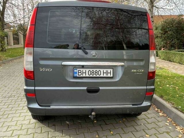 Серый Мерседес Вито, объемом двигателя 2.1 л и пробегом 260 тыс. км за 11500 $, фото 1 на Automoto.ua