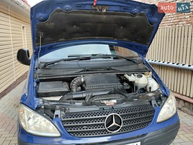 Синий Мерседес Вито, объемом двигателя 2.2 л и пробегом 435 тыс. км за 7200 $, фото 9 на Automoto.ua