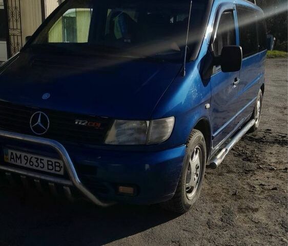 Мерседес Вито 2001 в Житомире на Automoto.ua Синий Мерседес Вито, объемом двигателя 2.1 л и пробегом 354 тыс. км за 4300 $, фото 4 на Automoto.ua