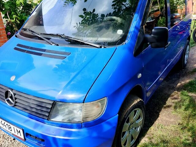 Синий Мерседес Вито, объемом двигателя 2.1 л и пробегом 320 тыс. км за 4500 $, фото 1 на Automoto.ua