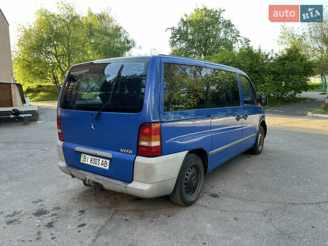Синий Мерседес Вито, объемом двигателя 2.15 л и пробегом 266 тыс. км за 4500 $, фото 6 на Automoto.ua