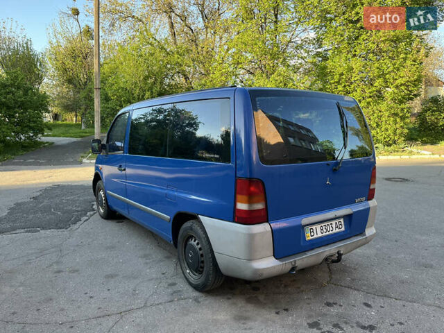 Синий Мерседес Вито, объемом двигателя 2.15 л и пробегом 266 тыс. км за 4500 $, фото 4 на Automoto.ua
