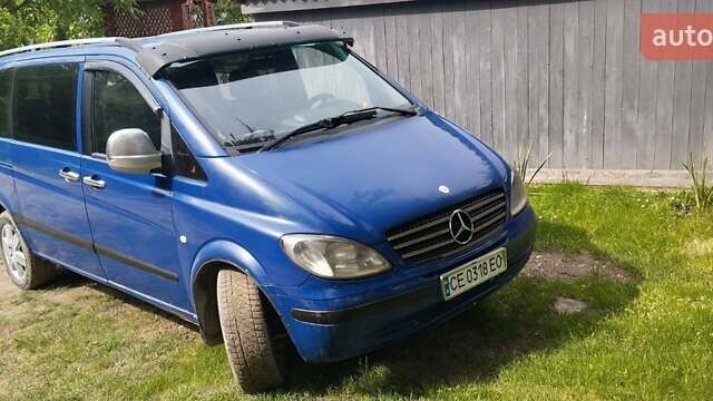 Синий Мерседес Вито, объемом двигателя 2.15 л и пробегом 320 тыс. км за 5000 $, фото 1 на Automoto.ua