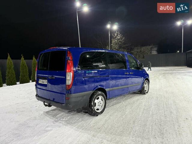 Синий Мерседес Вито, объемом двигателя 2.15 л и пробегом 293 тыс. км за 5500 $, фото 3 на Automoto.ua