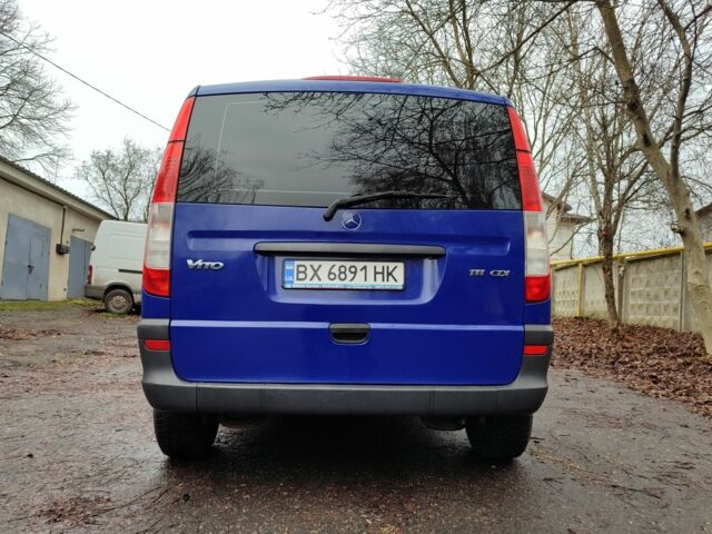 Синий Мерседес Вито, объемом двигателя 2.1 л и пробегом 273 тыс. км за 9300 $, фото 4 на Automoto.ua