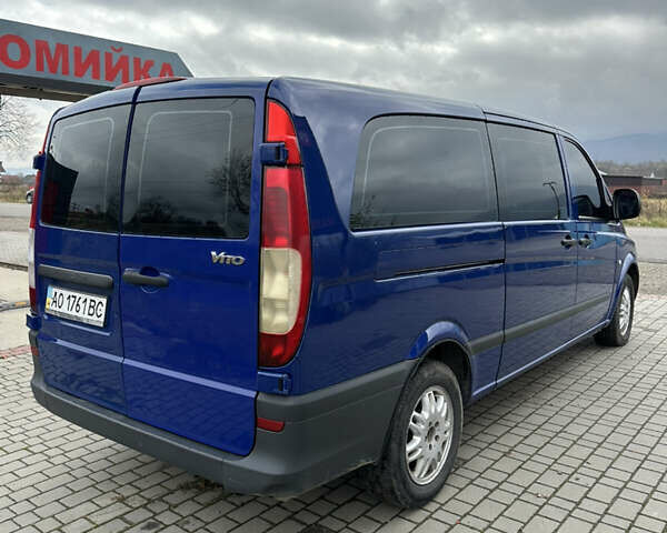 Синий Мерседес Вито, объемом двигателя 2.2 л и пробегом 294 тыс. км за 6500 $, фото 2 на Automoto.ua