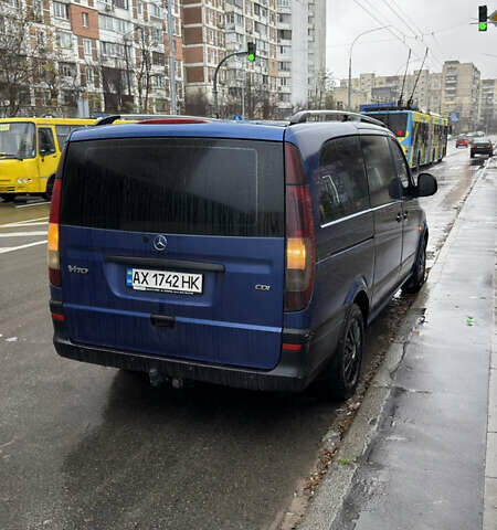 Синий Мерседес Вито, объемом двигателя 2.15 л и пробегом 362 тыс. км за 8299 $, фото 1 на Automoto.ua