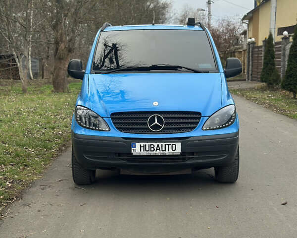 Синий Мерседес Вито, объемом двигателя 2.15 л и пробегом 379 тыс. км за 11111 $, фото 1 на Automoto.ua
