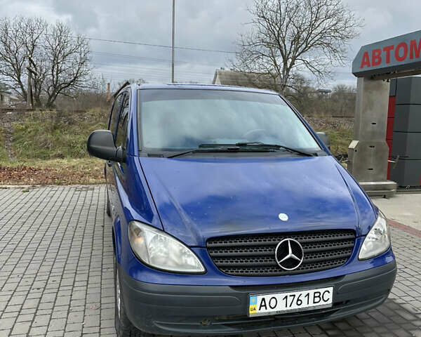 Синий Мерседес Вито, объемом двигателя 2.2 л и пробегом 294 тыс. км за 6500 $, фото 4 на Automoto.ua