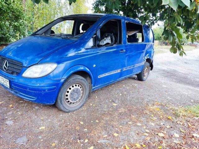 Синий Мерседес Вито, объемом двигателя 2.2 л и пробегом 270 тыс. км за 2500 $, фото 2 на Automoto.ua
