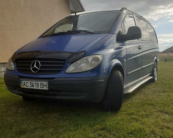 Синий Мерседес Вито, объемом двигателя 2.1 л и пробегом 450 тыс. км за 7300 $, фото 1 на Automoto.ua