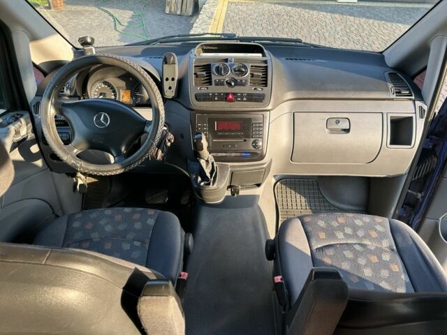 Синий Мерседес Вито, объемом двигателя 2.2 л и пробегом 230 тыс. км за 11400 $, фото 8 на Automoto.ua