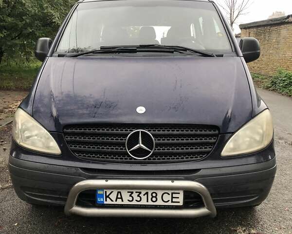 Синий Мерседес Вито, объемом двигателя 2.15 л и пробегом 414 тыс. км за 10500 $, фото 1 на Automoto.ua