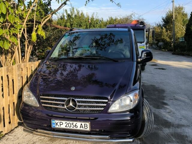 Синий Мерседес Вито, объемом двигателя 2.1 л и пробегом 302 тыс. км за 11800 $, фото 9 на Automoto.ua