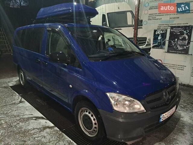 Синий Мерседес Вито, объемом двигателя 2.14 л и пробегом 285 тыс. км за 12000 $, фото 8 на Automoto.ua