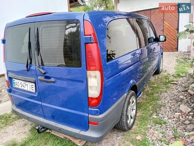 Синий Мерседес Вито, объемом двигателя 2.14 л и пробегом 395 тыс. км за 14500 $, фото 2 на Automoto.ua