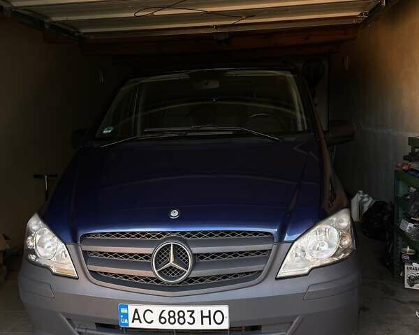Синий Мерседес Вито, объемом двигателя 2.14 л и пробегом 385 тыс. км за 15999 $, фото 1 на Automoto.ua