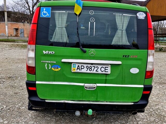 Зеленый Мерседес Вито, объемом двигателя 2.1 л и пробегом 296 тыс. км за 6200 $, фото 4 на Automoto.ua
