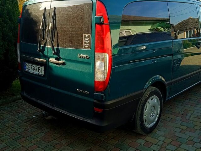 Зеленый Мерседес Вито, объемом двигателя 2.1 л и пробегом 186 тыс. км за 9900 $, фото 3 на Automoto.ua