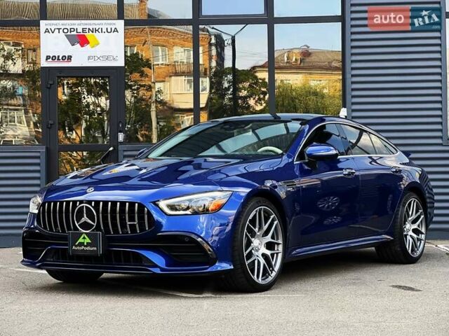 Синий Мерседес AMG GT 4-Door Coupe, объемом двигателя 3 л и пробегом 29 тыс. км за 93999 $, фото 1 на Automoto.ua