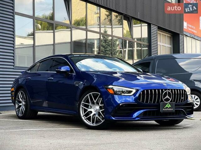Синий Мерседес AMG GT 4-Door Coupe, объемом двигателя 3 л и пробегом 29 тыс. км за 94999 $, фото 7 на Automoto.ua