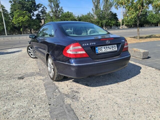 Синий Мерседес CLK-Class, объемом двигателя 2.7 л и пробегом 200 тыс. км за 7500 $, фото 7 на Automoto.ua