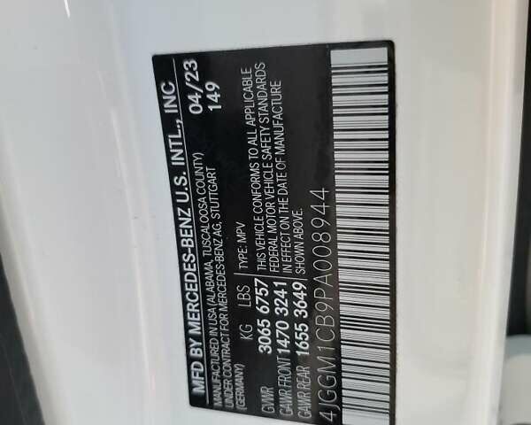 Белый Мерседес EQE SUV, объемом двигателя 0 л и пробегом 40 тыс. км за 26960 $, фото 12 на Automoto.ua