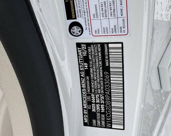 Білий Мерседес EQS, об'ємом двигуна 0 л та пробігом 25 тис. км за 48000 $, фото 78 на Automoto.ua