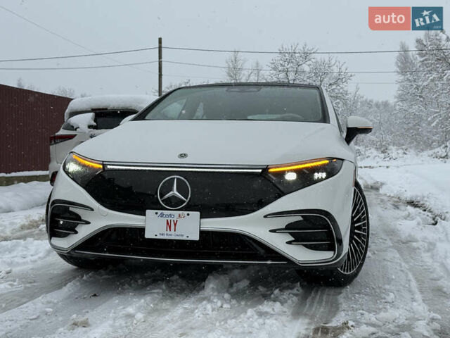 Белый Мерседес EQS, объемом двигателя 0 л и пробегом 25 тыс. км за 47850 $, фото 1 на Automoto.ua