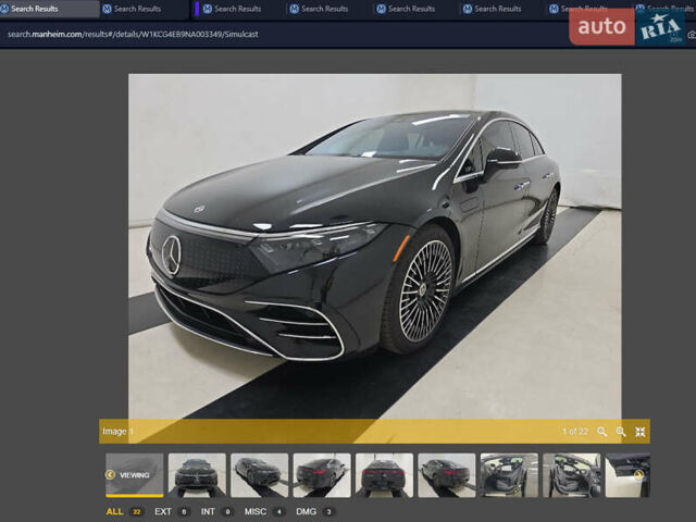 Чорний Мерседес EQS, об'ємом двигуна 0 л та пробігом 95 тис. км за 56800 $, фото 25 на Automoto.ua