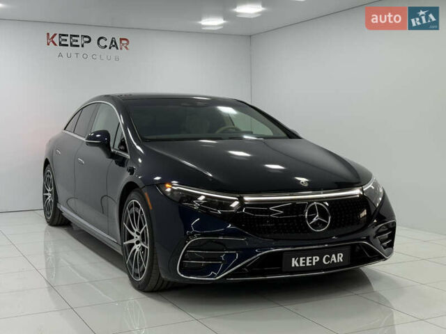 Синий Мерседес EQS, объемом двигателя 0 л и пробегом 32 тыс. км за 59900 $, фото 3 на Automoto.ua