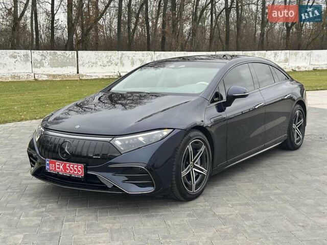 Синий Мерседес EQS, объемом двигателя 0 л и пробегом 44 тыс. км за 57999 $, фото 1 на Automoto.ua