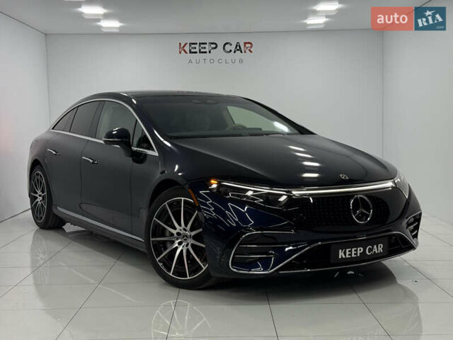 Синий Мерседес EQS, объемом двигателя 0 л и пробегом 32 тыс. км за 59900 $, фото 1 на Automoto.ua