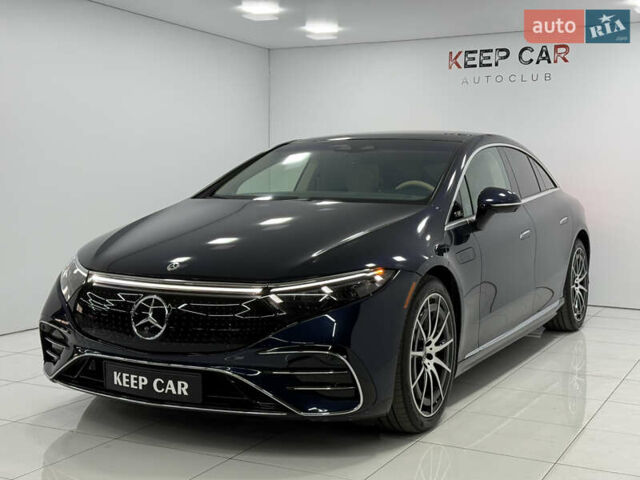 Синий Мерседес EQS, объемом двигателя 0 л и пробегом 32 тыс. км за 59900 $, фото 4 на Automoto.ua