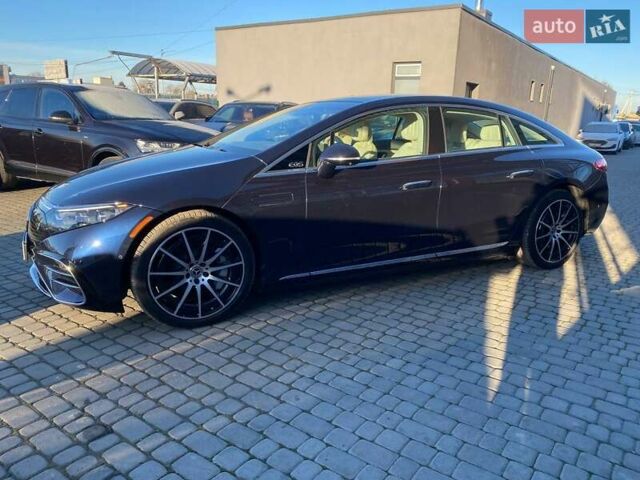 Синий Мерседес EQS, объемом двигателя 0 л и пробегом 7 тыс. км за 59400 $, фото 3 на Automoto.ua