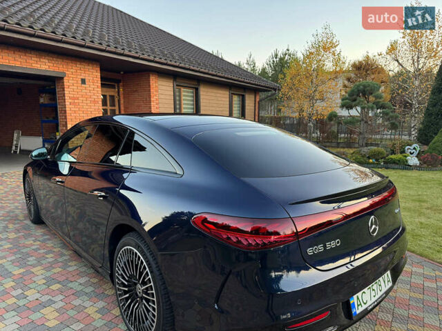 Синій Мерседес EQS, об'ємом двигуна 0 л та пробігом 64 тис. км за 68700 $, фото 2 на Automoto.ua