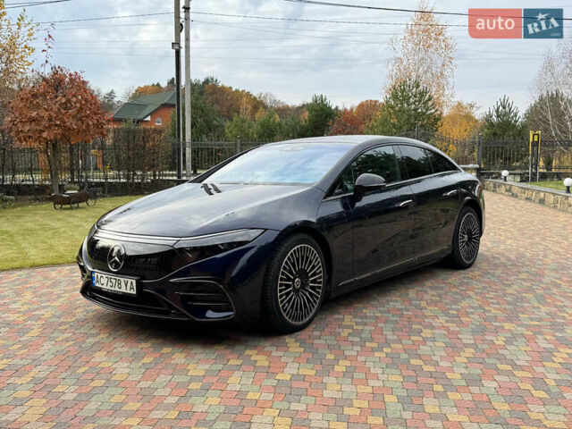 Синій Мерседес EQS, об'ємом двигуна 0 л та пробігом 64 тис. км за 68700 $, фото 7 на Automoto.ua