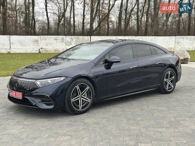 Синий Мерседес EQS, объемом двигателя 0 л и пробегом 44 тыс. км за 57999 $, фото 2 на Automoto.ua