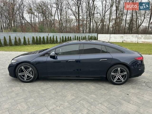 Синий Мерседес EQS, объемом двигателя 0 л и пробегом 44 тыс. км за 57999 $, фото 4 на Automoto.ua