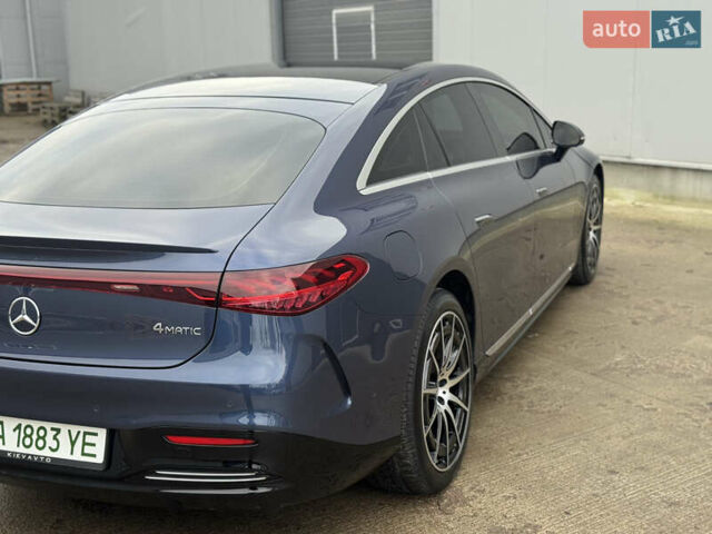 Синий Мерседес EQS, объемом двигателя 0 л и пробегом 49 тыс. км за 67000 $, фото 11 на Automoto.ua