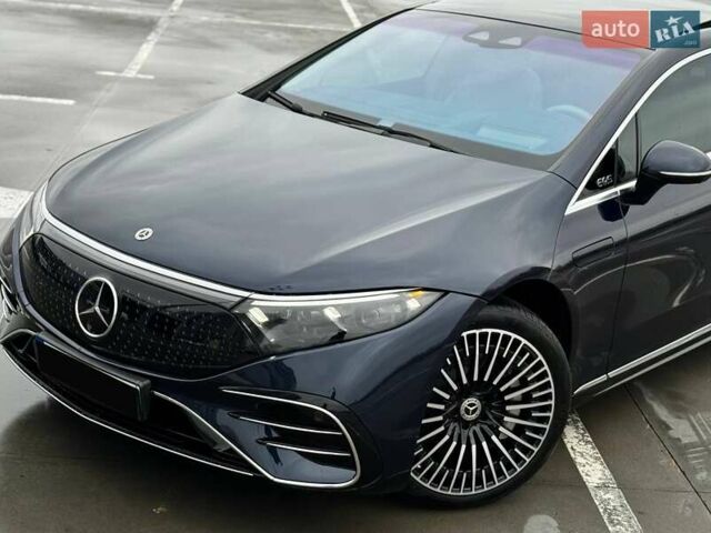 Синий Мерседес EQS, объемом двигателя 0 л и пробегом 19 тыс. км за 79990 $, фото 6 на Automoto.ua